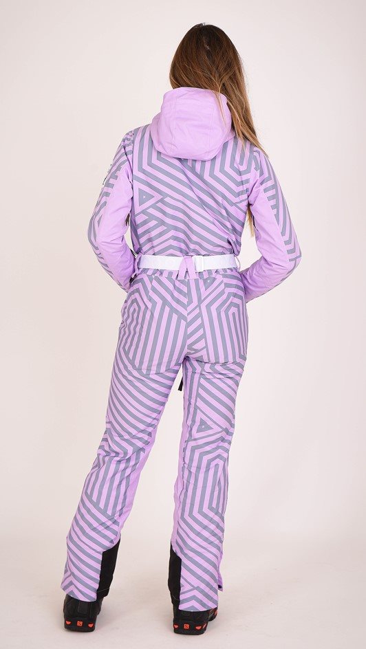 Fall Line Purple & Grey Women's Ski Suit