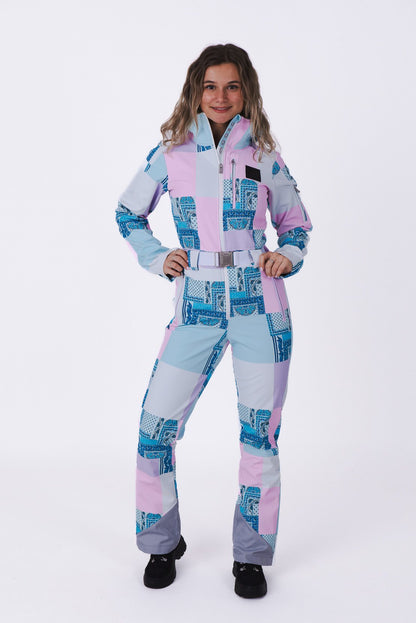 Chic Ski Suit - Patchwork