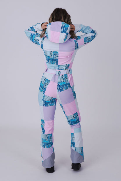 Chic Ski Suit - Patchwork