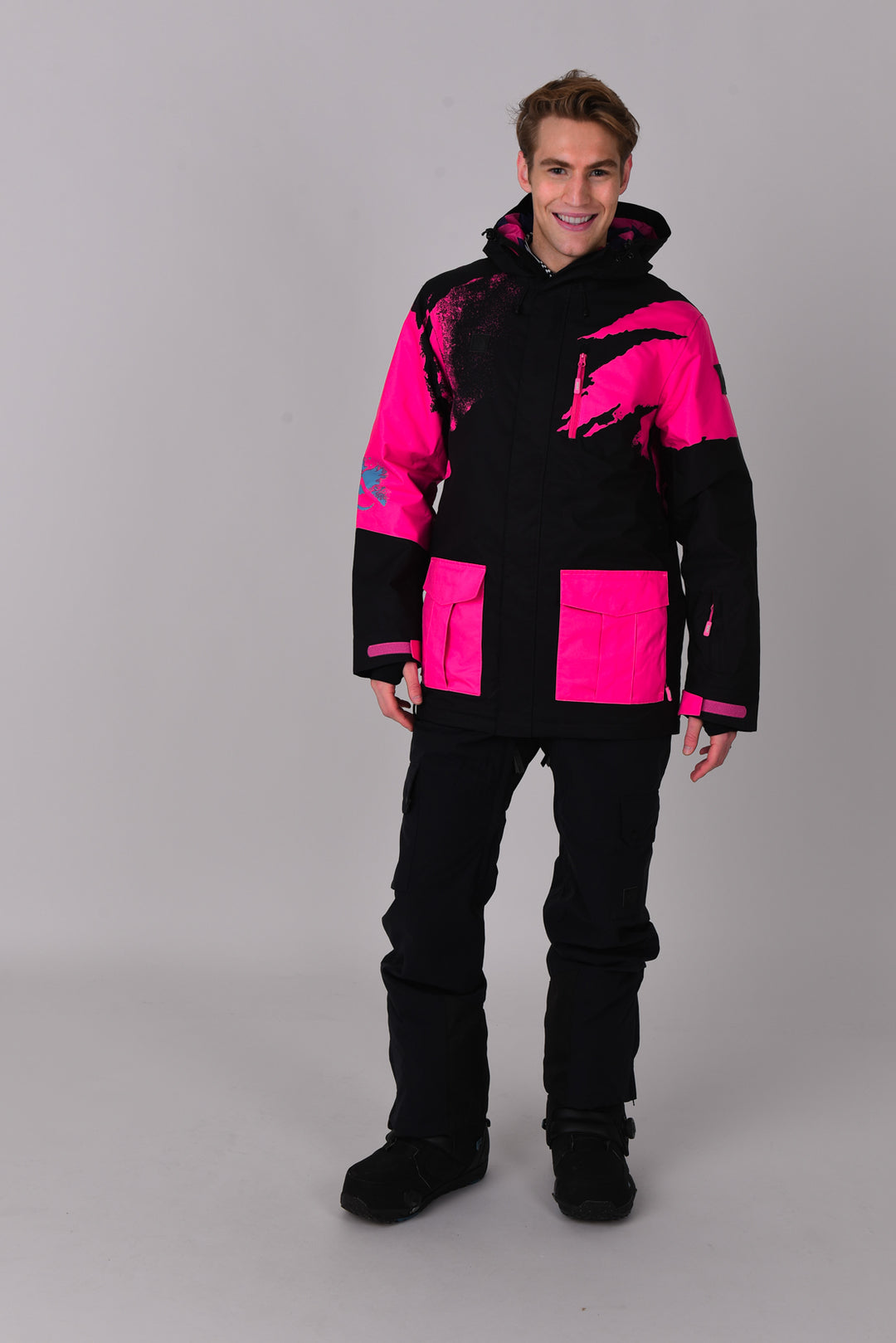 Afterparty Jacket Black & Pink Men's