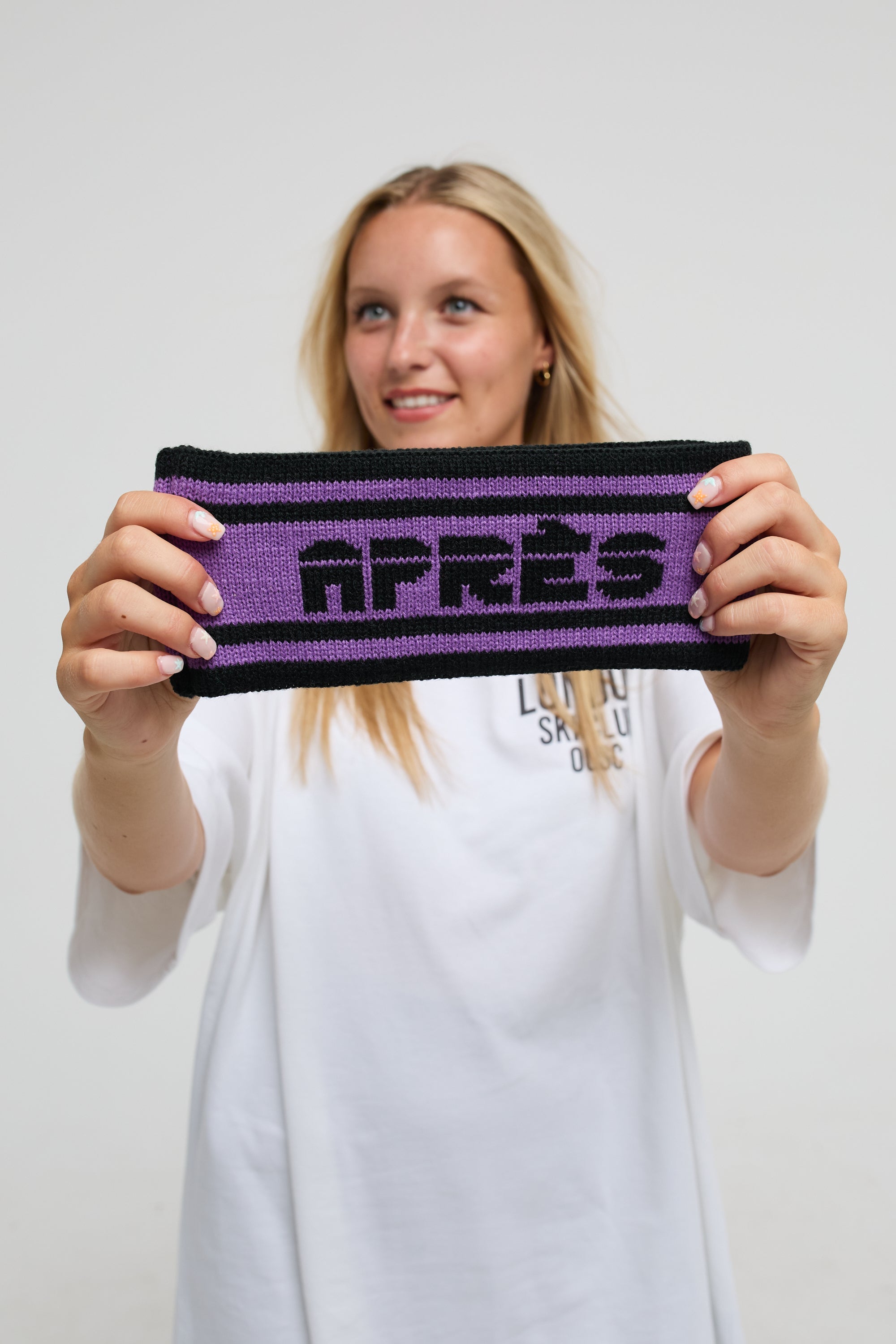 OOSC Après Headband - Black and Purple