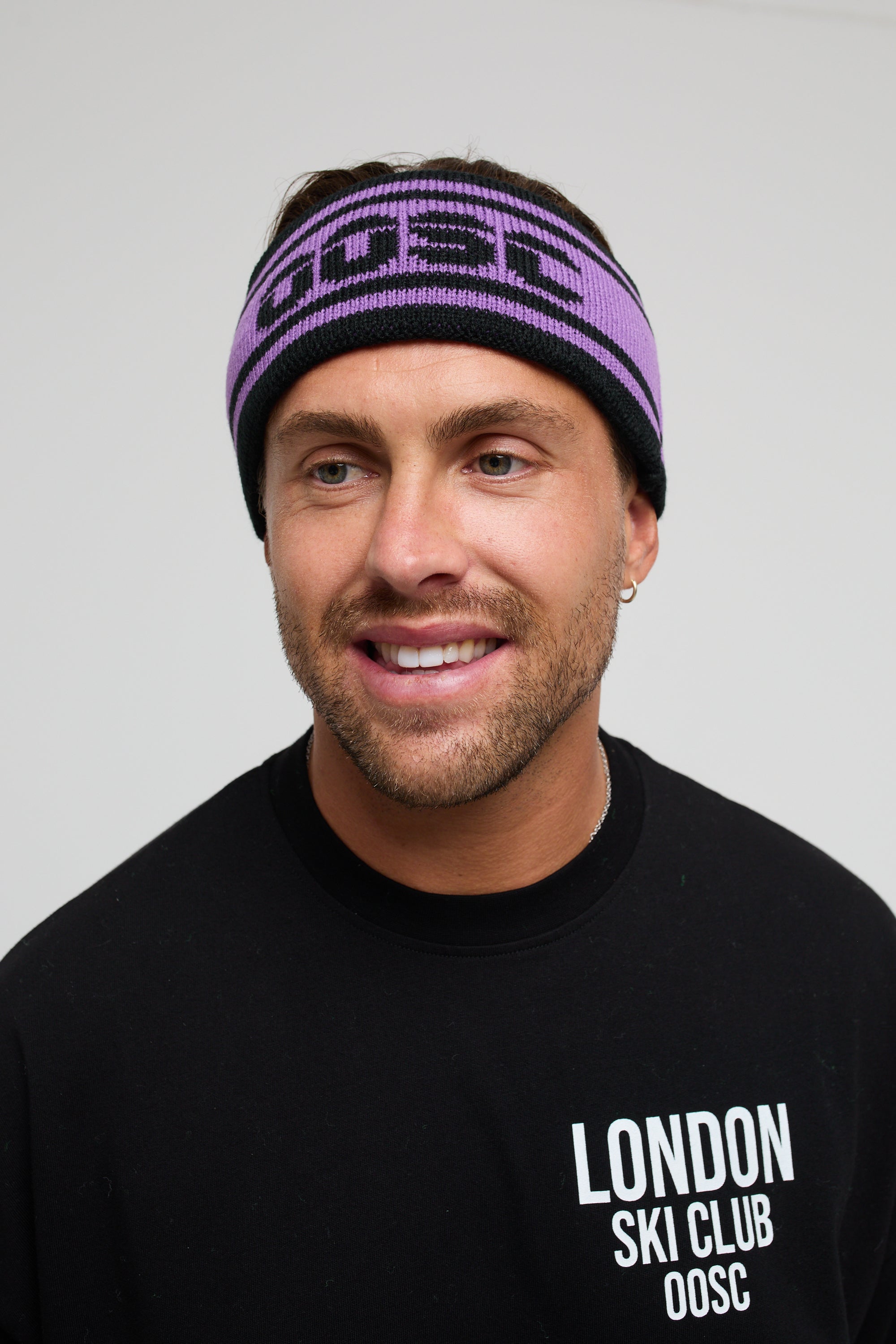 OOSC Après Headband - Black and Purple