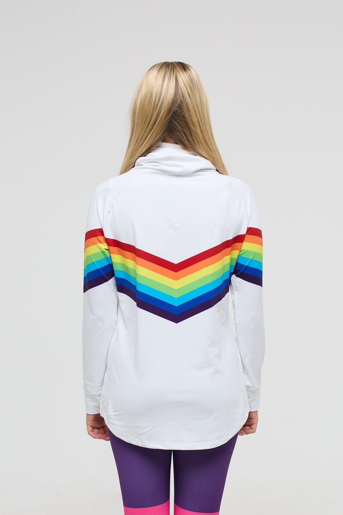 High Neck Baselayer Top Rainbow Road -  Women's