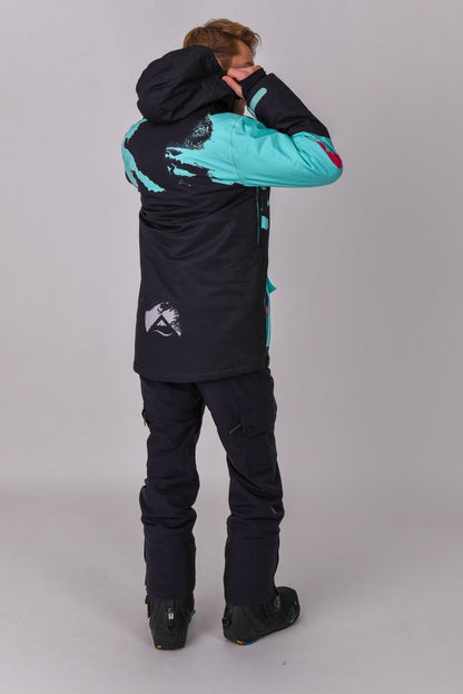 Afterparty Jacket Black & Mint Men's - OOSC Clothing