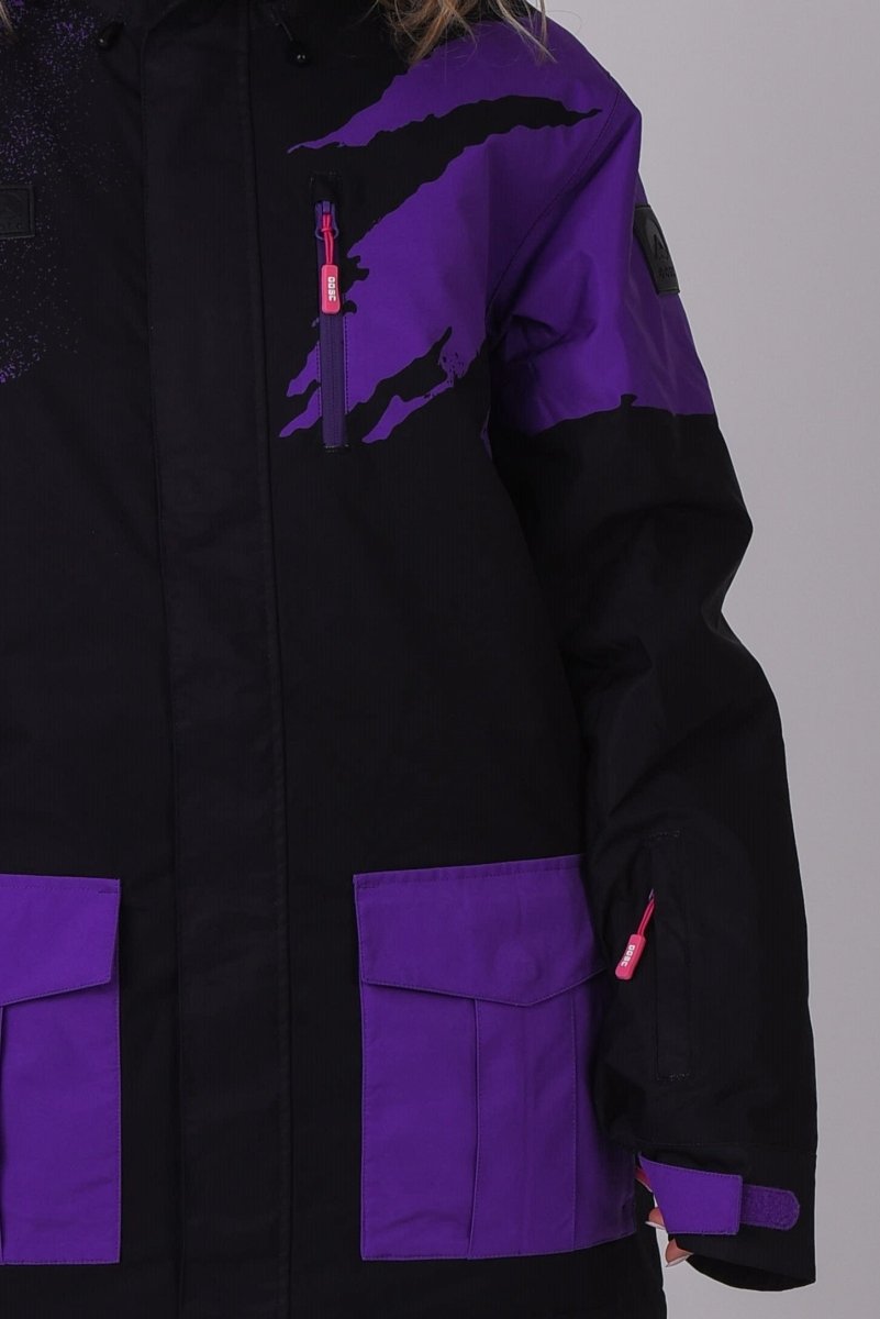 Afterparty Jacket Black & Purple - OOSC Clothing