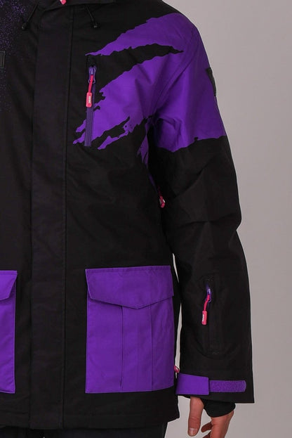 Afterparty Jacket Black & Purple Men's - OOSC Clothing