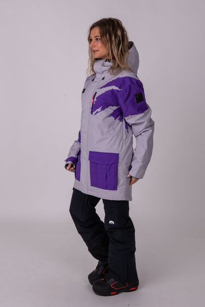 Afterparty Jacket Grey & Purple - OOSC Clothing