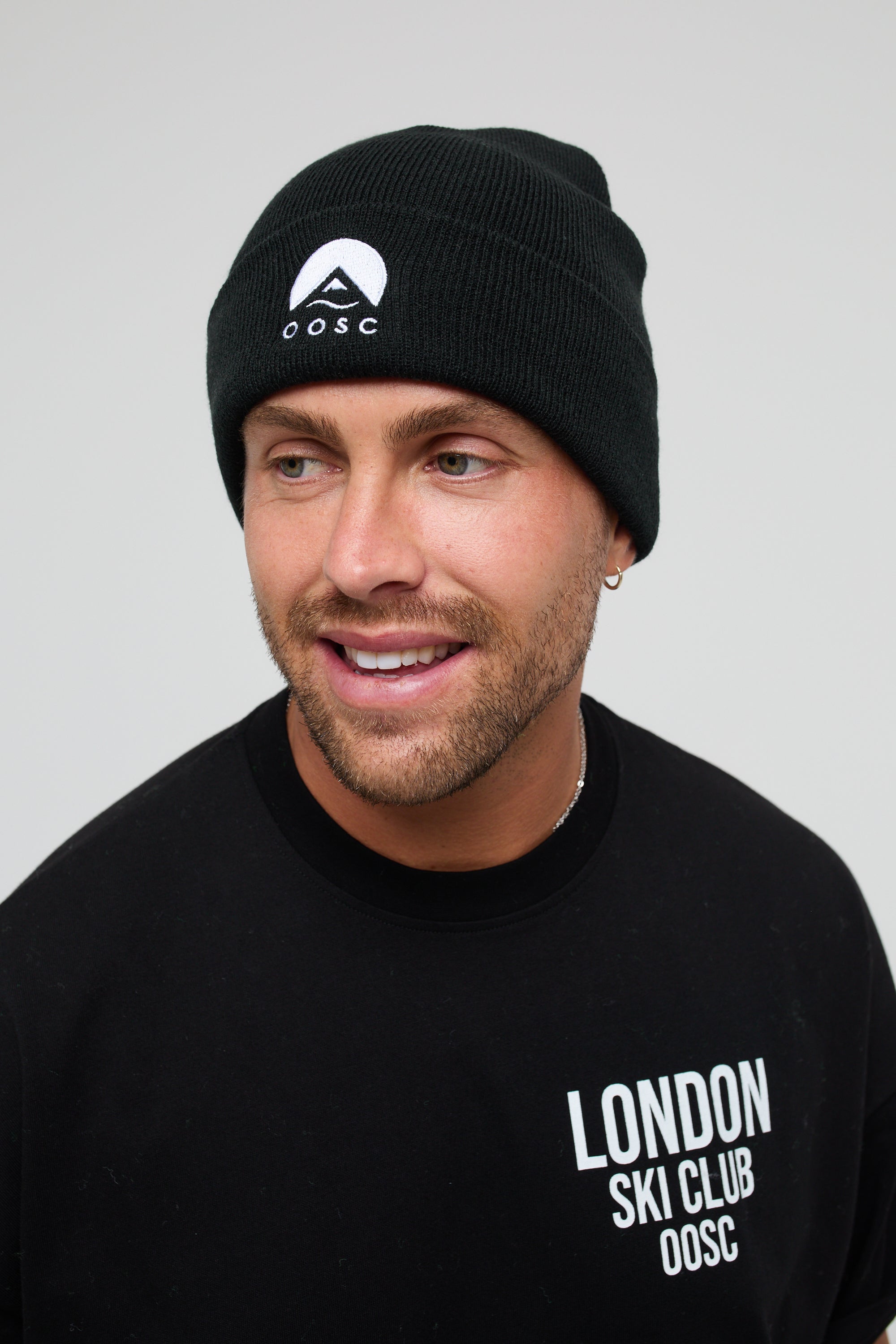 Classique Beanie - Black with White Logo