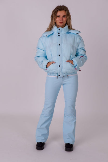 Chic Puffer Jacket - Ice Blue - OOSC Clothing