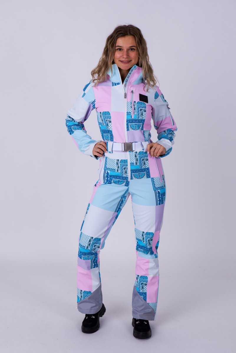 Chic Ski Suit - Patchwork - OOSC Clothing