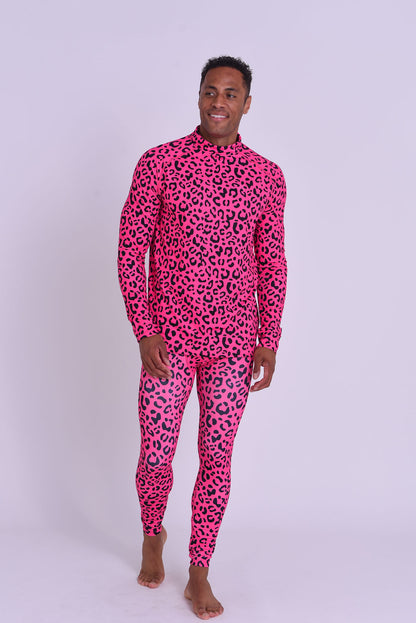 Baselayer Top - Hotel California Pink Leopard Men's