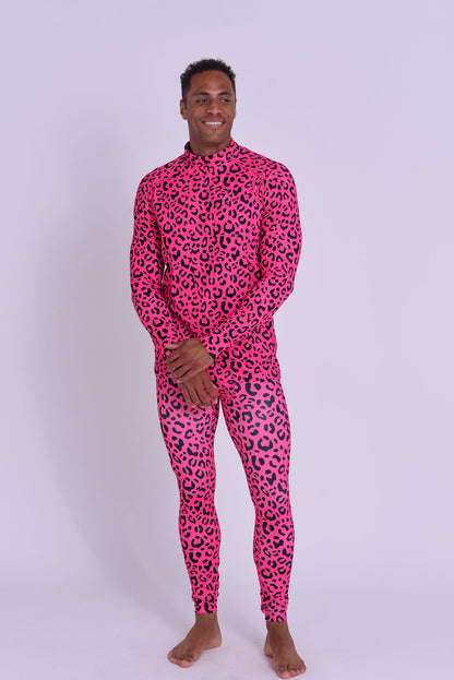 Baselayer Top - Hotel California Pink Leopard Men's