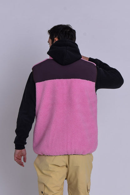 Method Sherpa Vest Dusky Pink - Men's