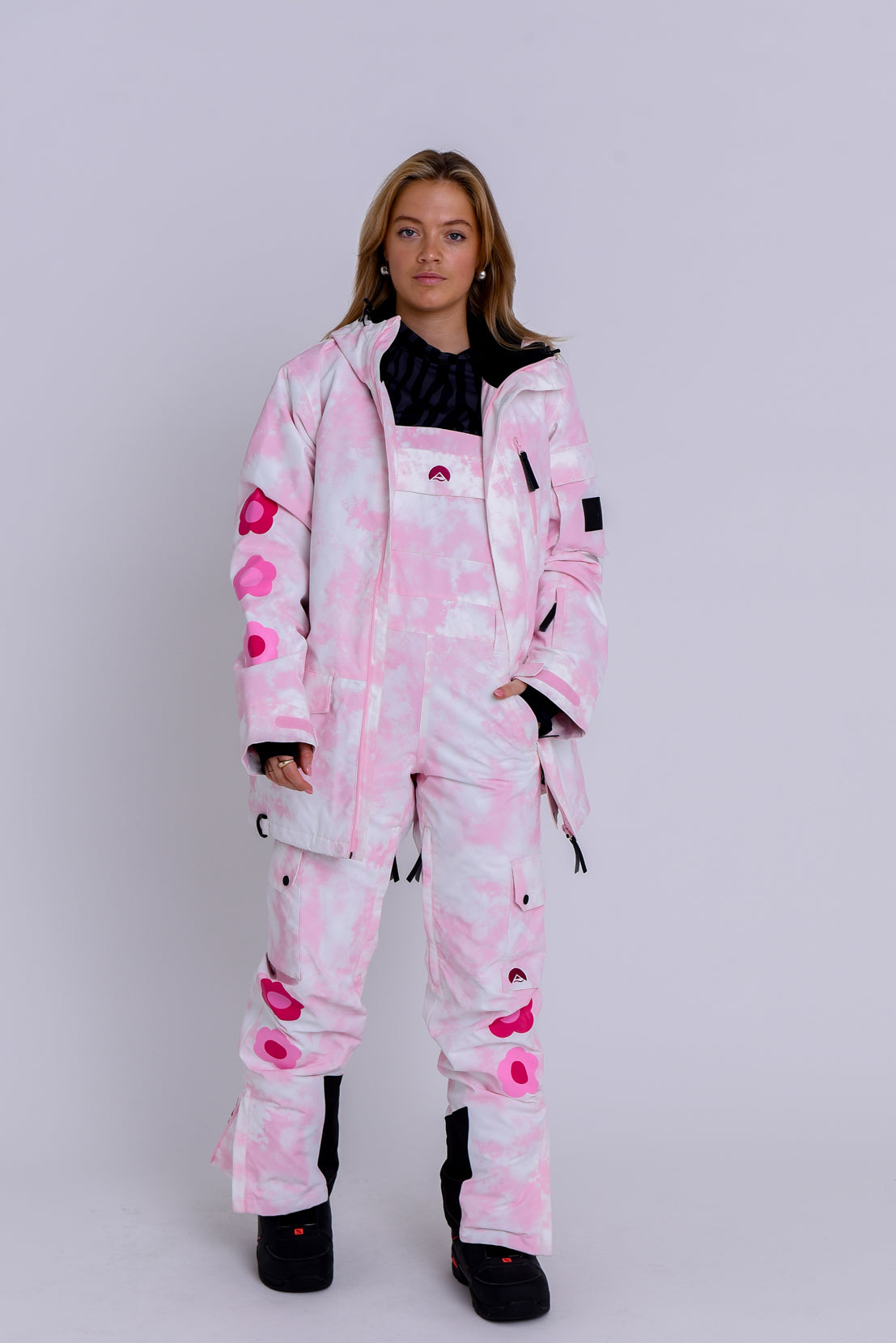 Yeh Girl Ski & Snowboard Jacket - Katie Ormerod Pink Tie Dye Signature line