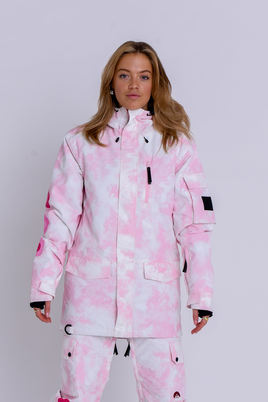 Yeh Girl Ski & Snowboard Jacket - Katie Ormerod Pink Tie Dye Signature line