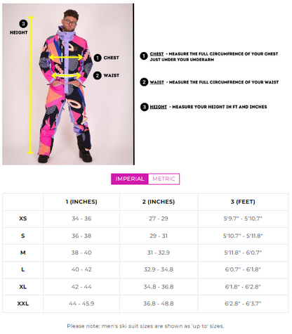 Comic Book Candy Ski Suit - Mens