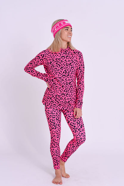 Baselayer Top - Hotel California Pink Leopard Women's