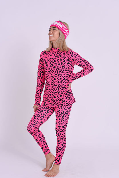 Baselayer Top - Hotel California Pink Leopard Women's