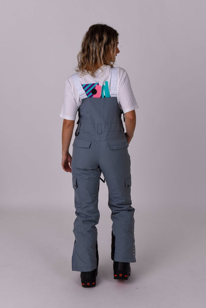 Yeh Girl Bib Pant - Grey - OOSC Clothing