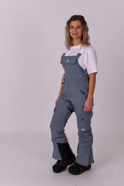 Yeh Girl Bib Pant - Grey - OOSC Clothing