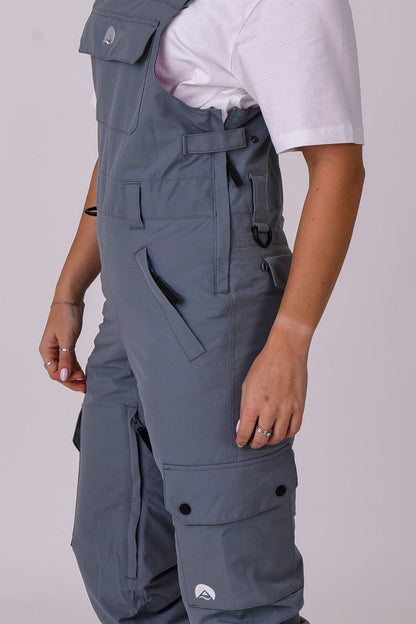 Yeh Girl Bib Pant - Grey - OOSC Clothing