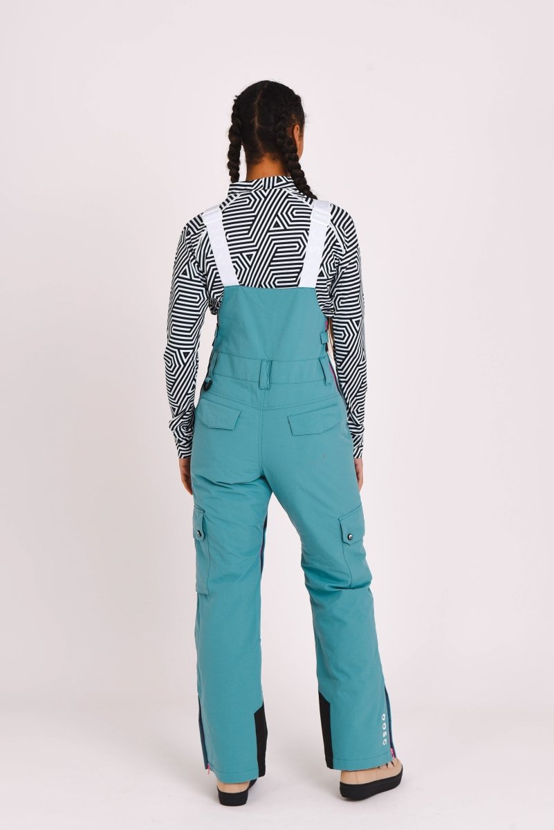 Yeh Girl Bib Pant - Teal - OOSC Clothing