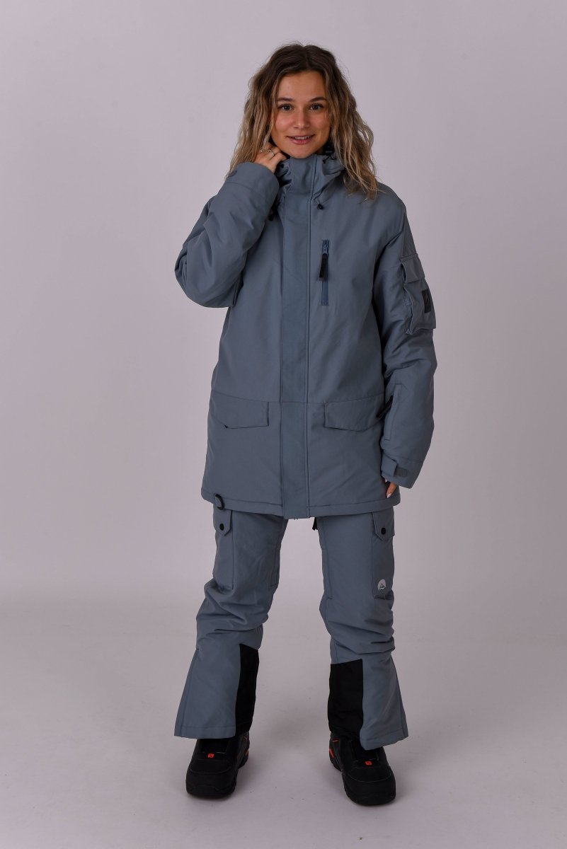 Yeh Girl Ski & Snowboard Jacket - Grey - OOSC Clothing