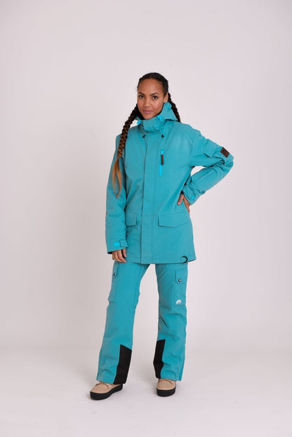 Yeh Girl Ski & Snowboard Jacket - Teal - OOSC Clothing