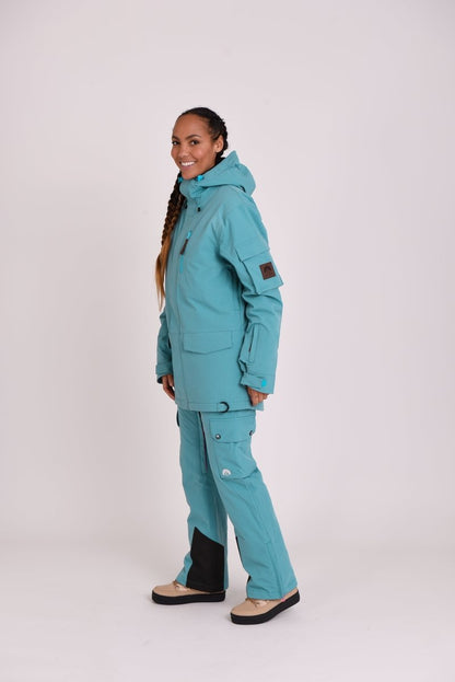 Yeh Girl Ski & Snowboard Jacket - Teal - OOSC Clothing