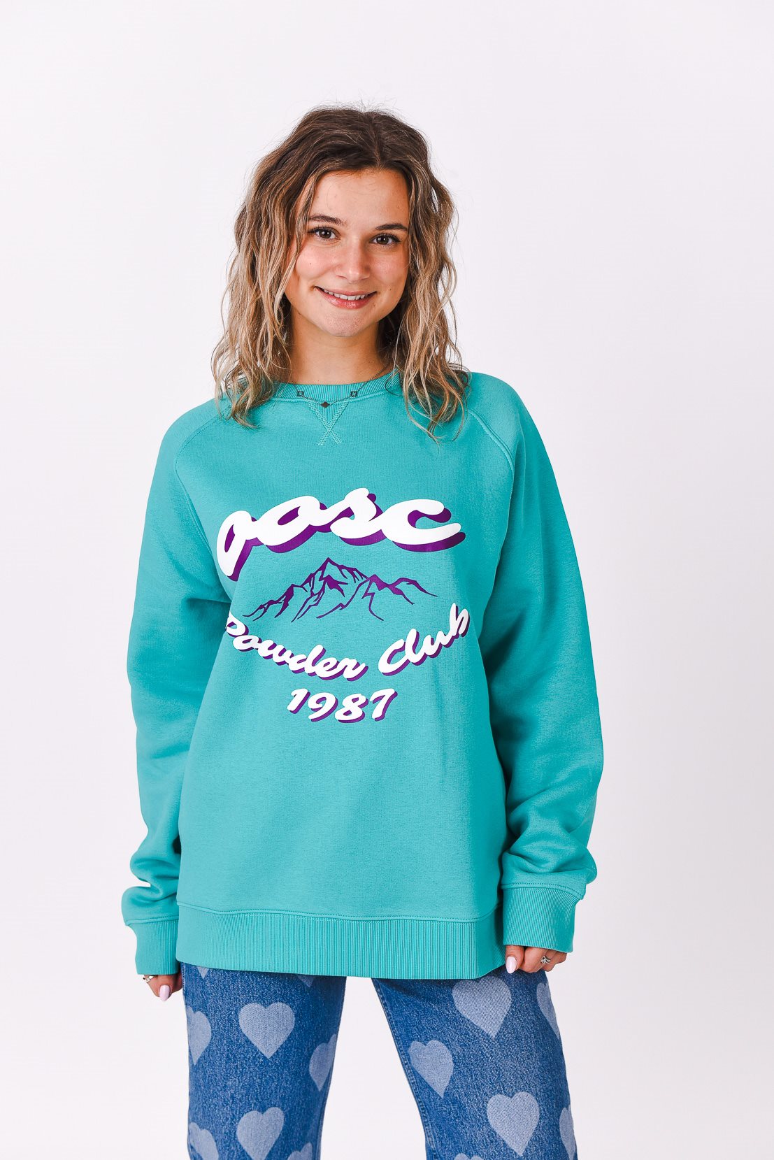 Powder Club Sweatshirt - Aqua